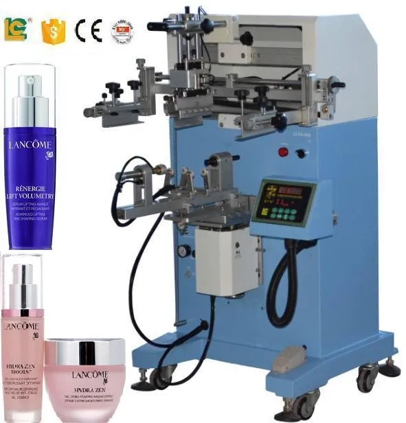 China Suppliers Spray Bottle Semi-Automatic Serigraphy Silk Screen Printing Machine For plastic bottle glass cup