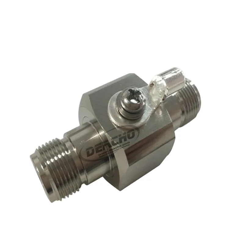 3G lightning EMP protector, N female to female lightning arrester gas tube surge arrester