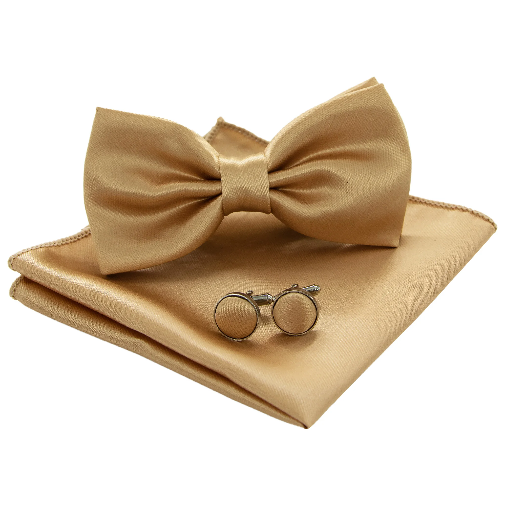 Best selling classic elegance three fold modern novel design cheap collar bow tie ties green