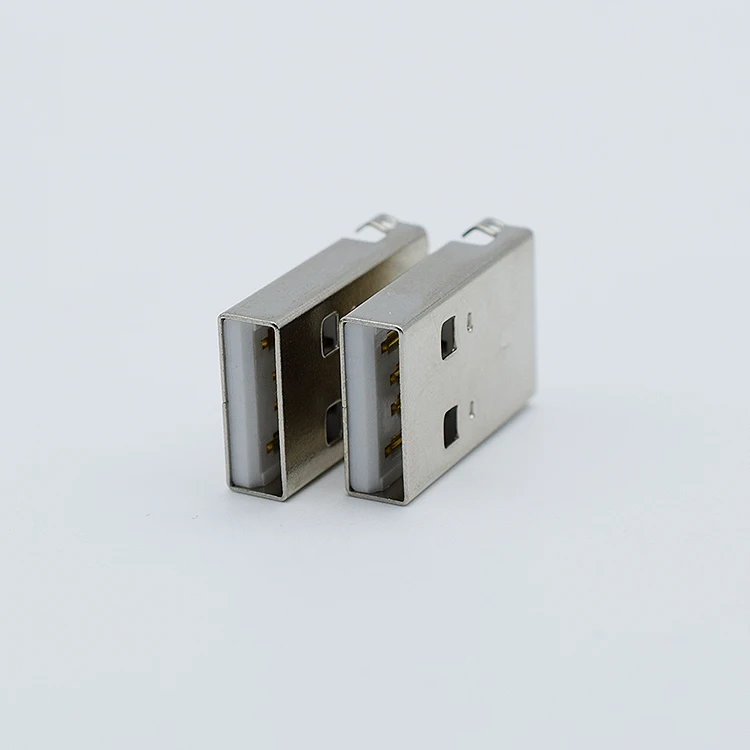Разъем USB A входящий штекер 180 градусов раковина плиты 4 Pin