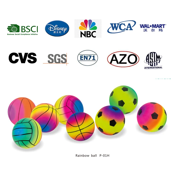 
factory price top quality customized pvc rainbow playground ball 