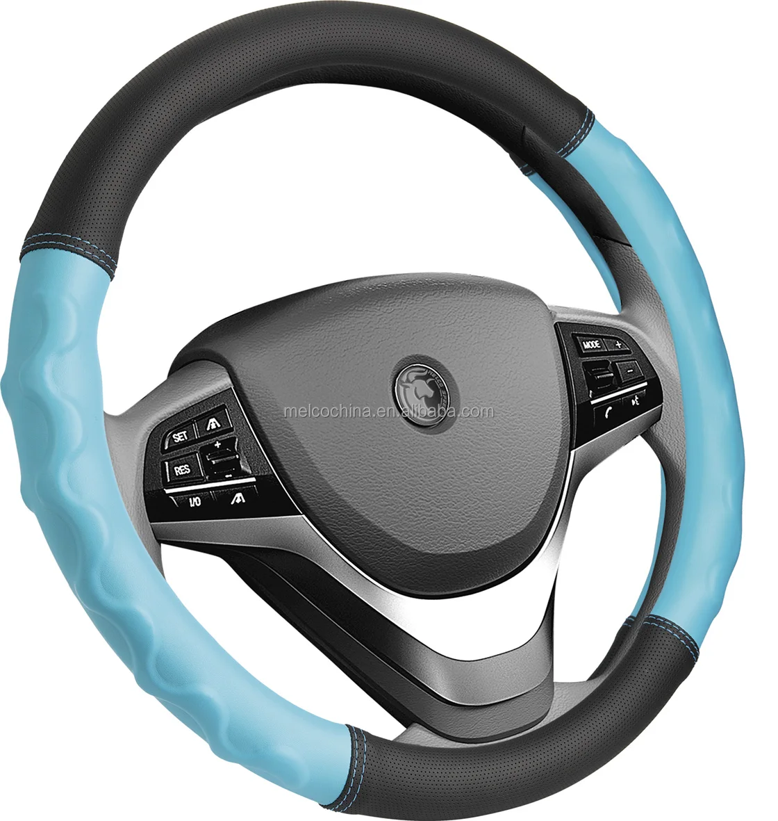 MELCO LBL Universal Fit for 14 inch Boat Steering Wheel Cover, UTV Steering Wheel Cover,Polaris RZR Steering Wheel Cover