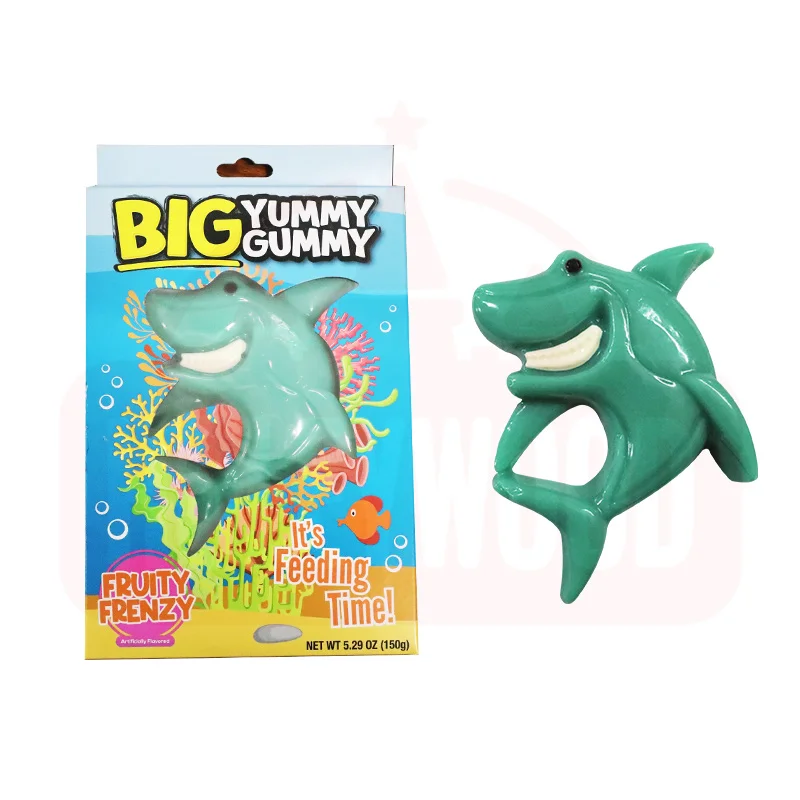 Holeyworld 150g Fruity Shark Gummy Creative Novelty Candy with Fruit Sweet Flavors Beautifully Boxed for Everyday & Holiday Use