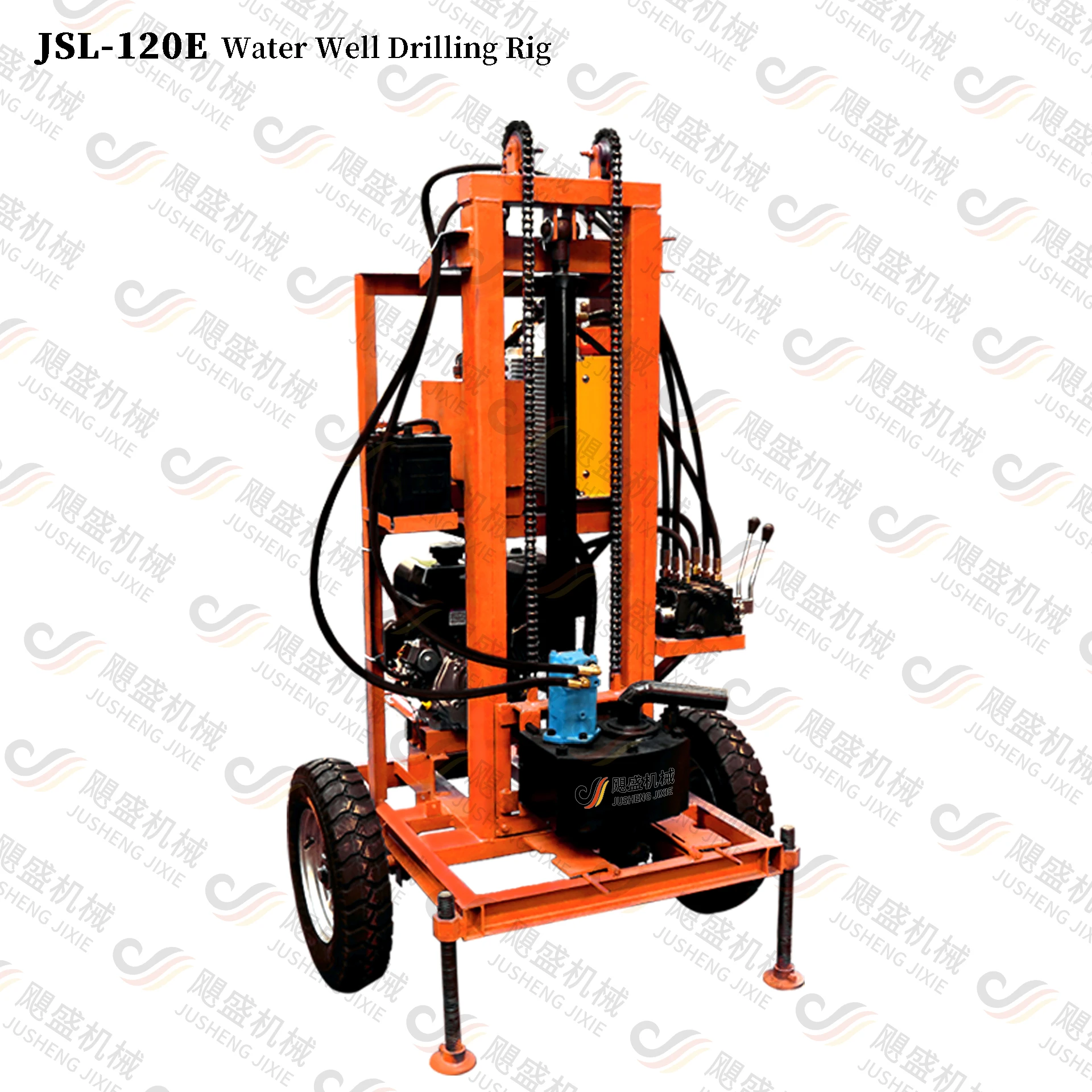 Diesel water well drilling rig 30m 50m 100m 150m 200m Bore Hole drilling machine with mud pump