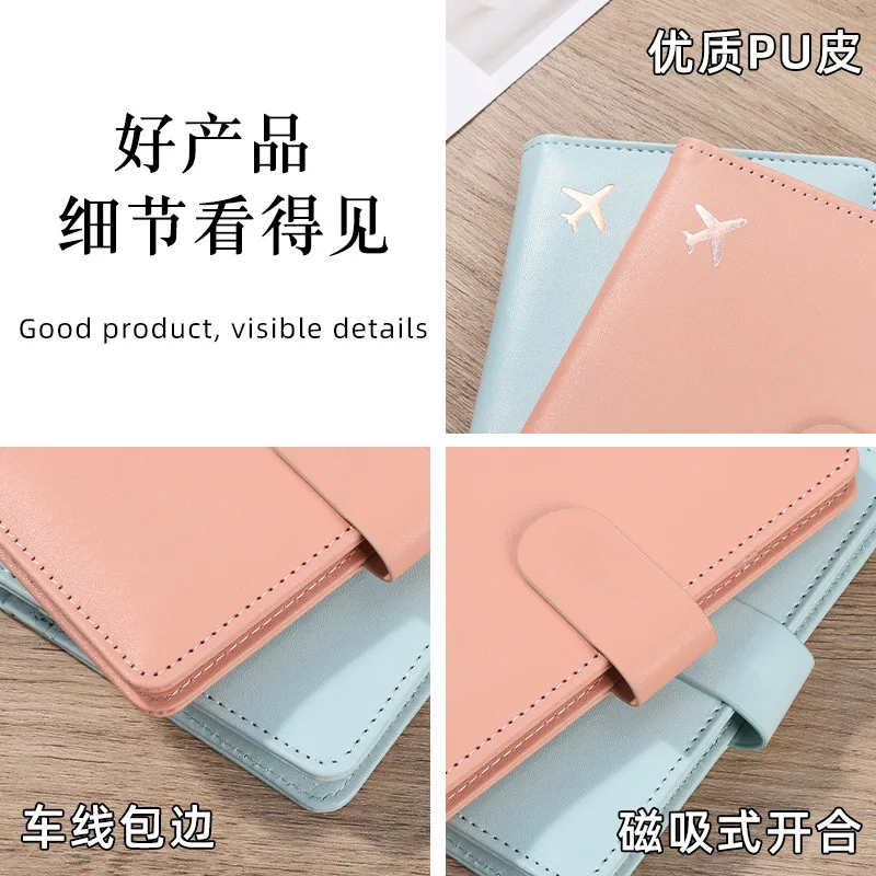 In Stock Travel Us Singapore Japan Korean Uk Leather Passport Holder Wallet With Cards Pen Cash Ticket Slot