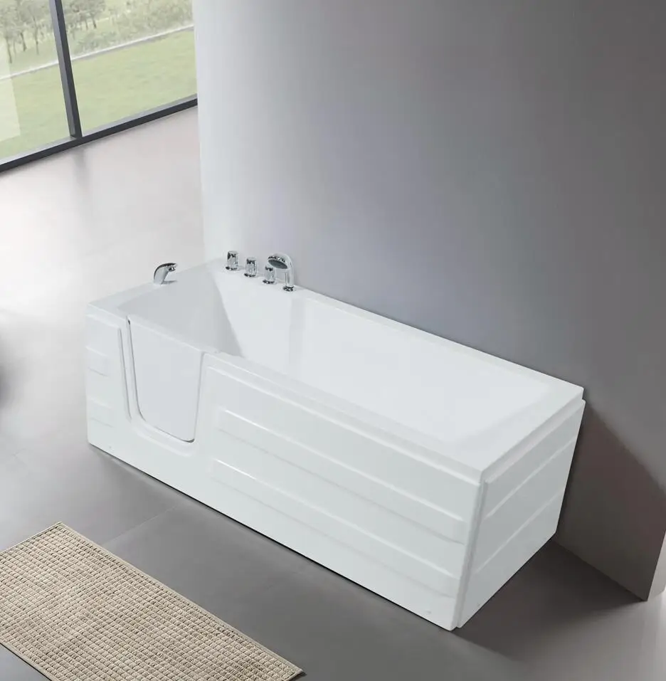 Russian style classic design bath lift indoor bathtub price Q375 family safety low entry walk in tub with door