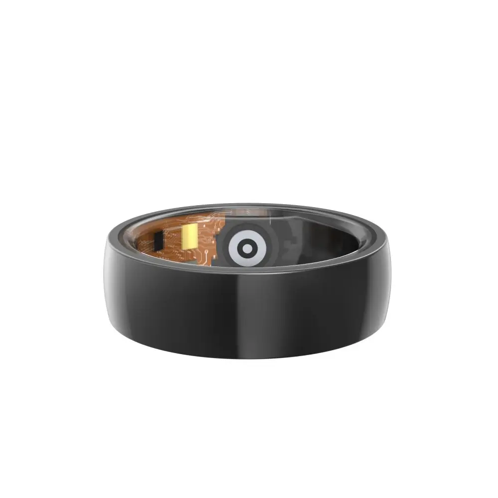 2024 trending android ios custom stainless steel bluetooth heart health smart rings fitness tracker for men women temperature