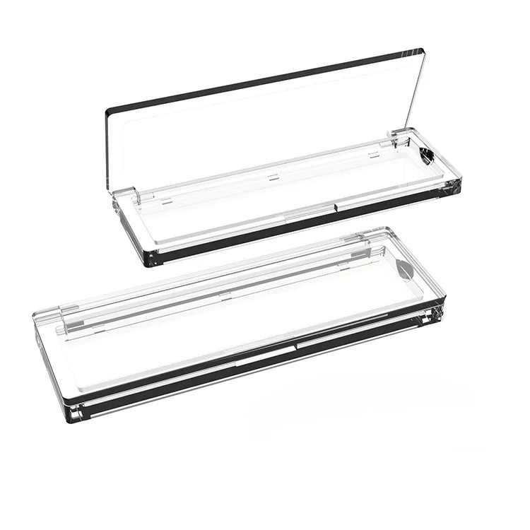 Cosmetic Foundation Case Compact Powder Packaging square clear makeup blush palette case blush empty paper custom logo