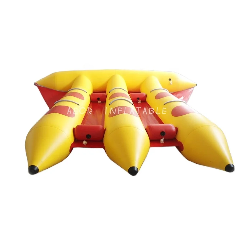 Inflatable water floating flying fish banana boat commercial inflatable water banana boat for sale