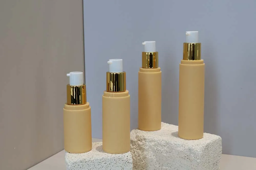 Support Customized Airless Bottle 20ml 30ml 40ml 50ml Frosted Empty Plastic Packing Airless Pump Bottles