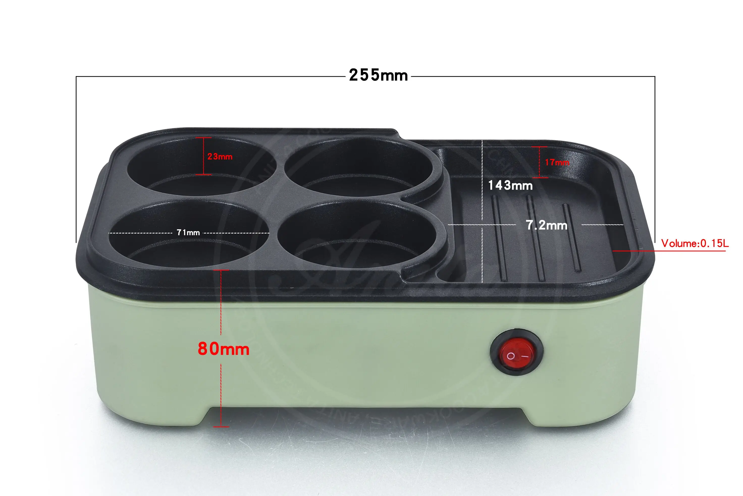 A variety of Specifications Home Light Oil Less Smoke High Appearance Level Omelette Pan Barbecue Pan Durable Electric egg pot