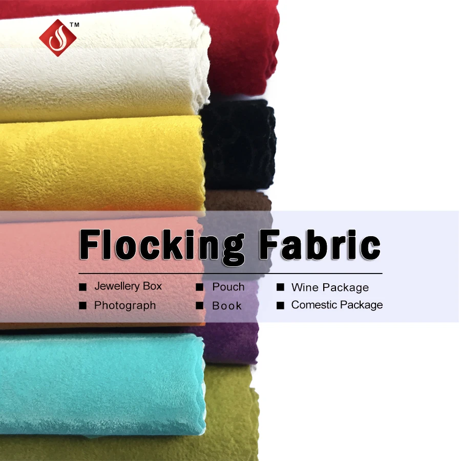 Velvet Flock Fabric Nonwoven Flocking Fabric For Furniture
