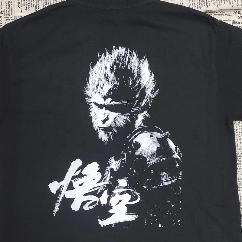 2024 Custom Black Myth Wukong Short Sleeve T Shirt Clothing Tshirt