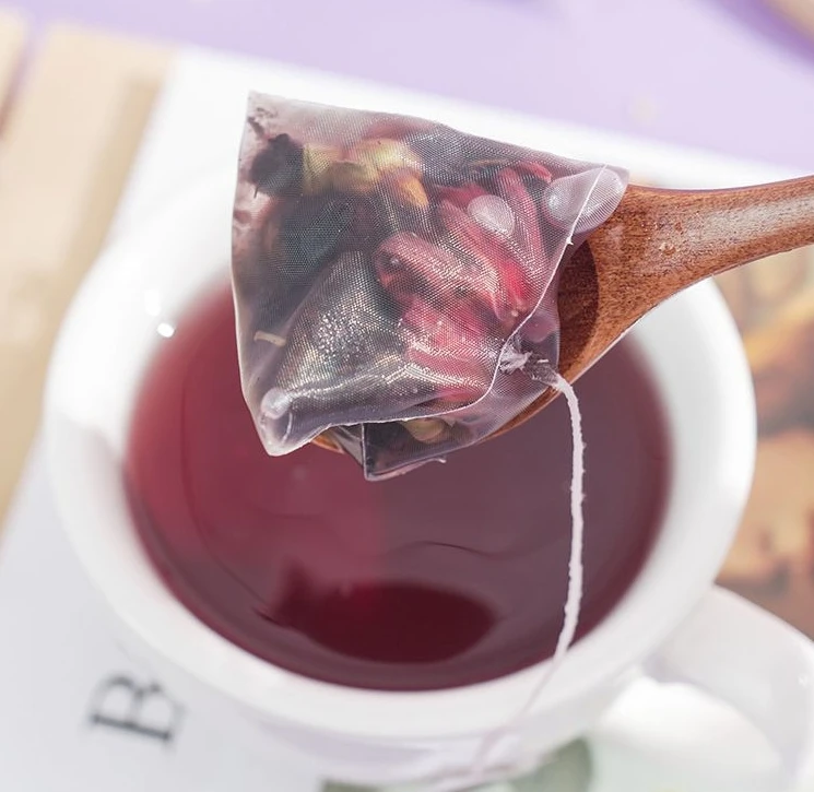 Wholesale Hot Chinese Traditional Beauty Tea Low-Fat Slimming Tea Functional Flavour Mulberry Rose Roselle Flower Tea