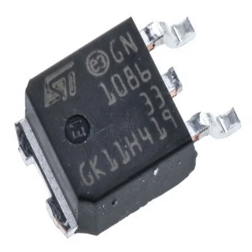 LD1086DT33TR цепи питания LDO Регулятор Pos 3,3 V 1.5A 3-контактный (2 + вкладкой) DPAK T/R Интегральные схемы ic чип LD1086DT33TR