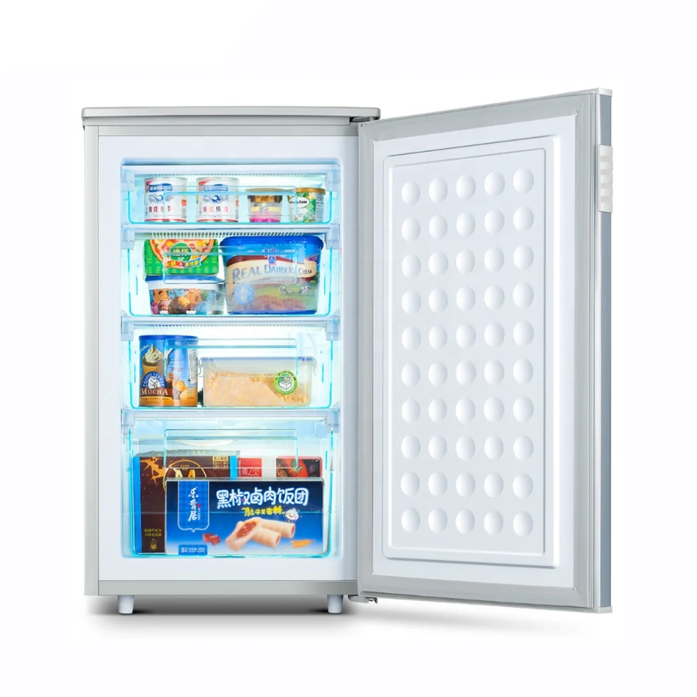 Вертикальная морозильная камера, 80 литров, 4 ящика, одна дверь