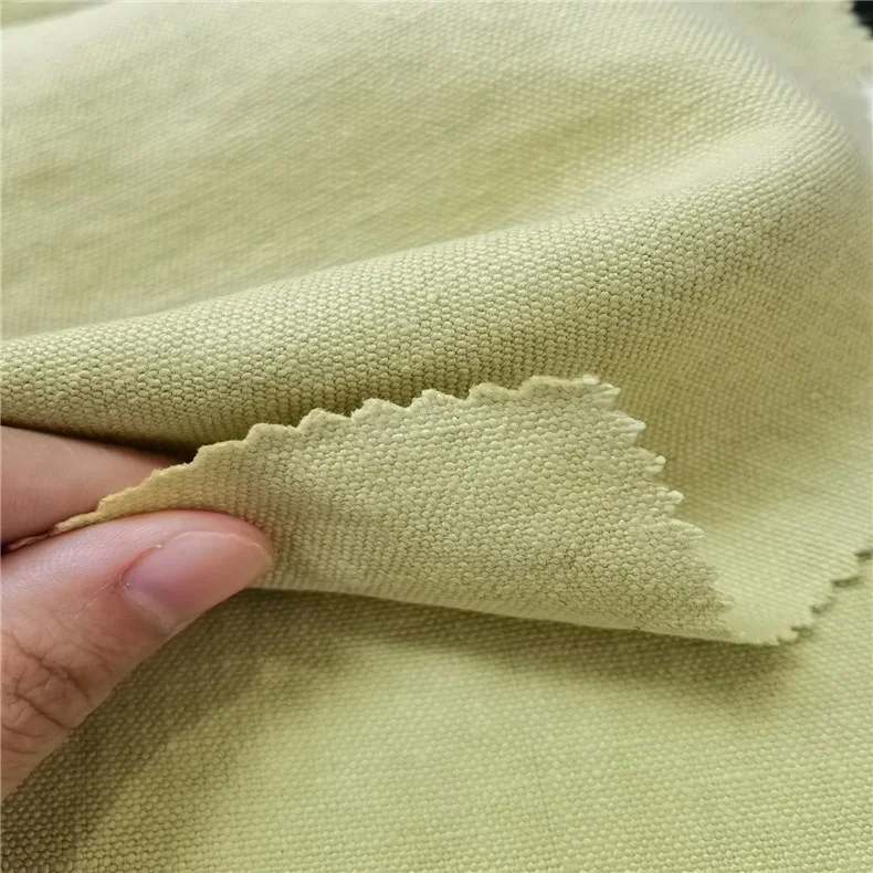 Eco friendly Good quality top grade natural 100%Hemp woven solid color canvas shoes fabric