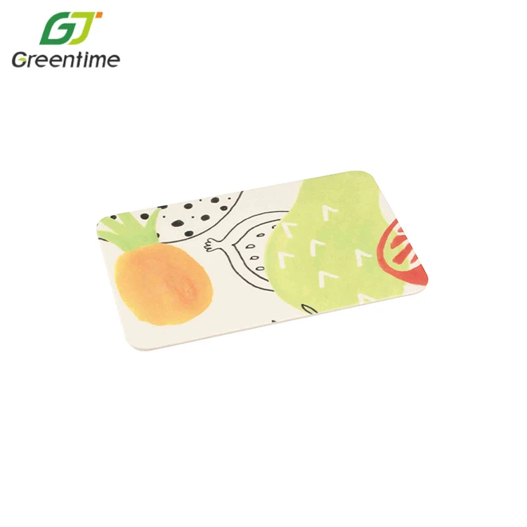 Wholesale High Quality Bpa Free Printing Square Multifunction Wood Bamboo Cutting Board With Handle