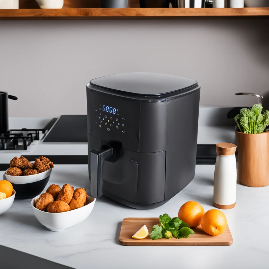 6.5L Electric Air Fryer Digital Touch Multifunction W/ Viewable Window & Overheat Protection