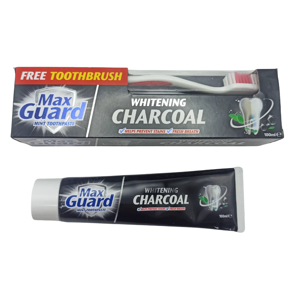 Max Guard Charcoal Mint Complete Oral Care Formula Toothpaste for Maximum Protection