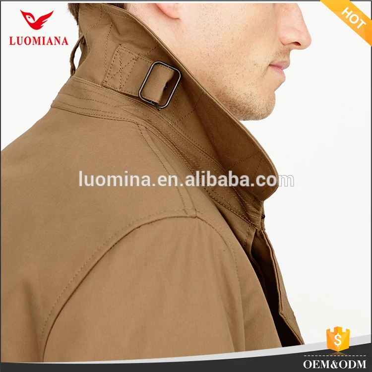 2022 New Fashion Wholesale custom long trench coats plus size windbreaker jackets for men