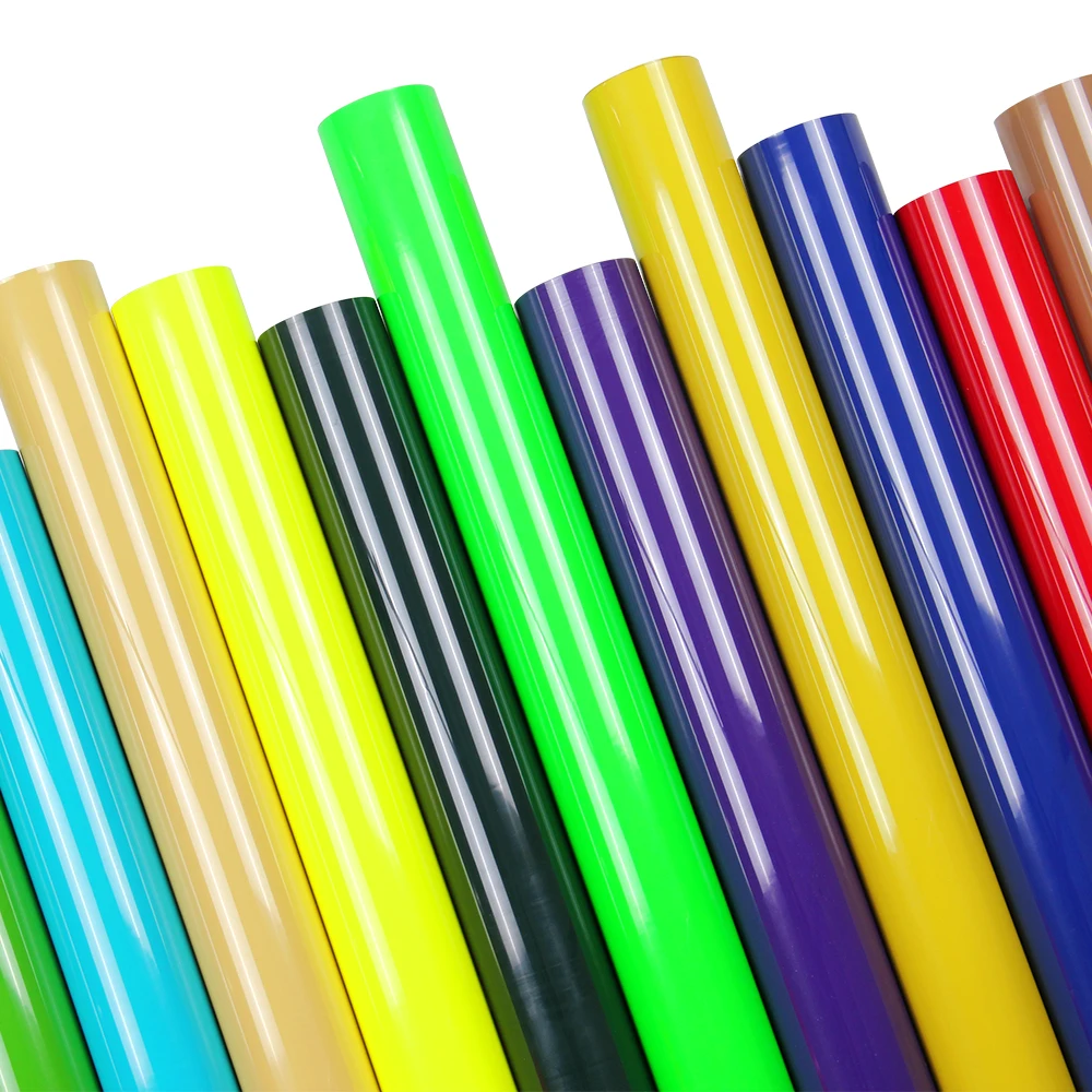 Free Sample Korea Quality Easy Weed HTV Rolls Iron On Textile Flex Film PU Heat Transfer Vinyl for T-shirts Clothing