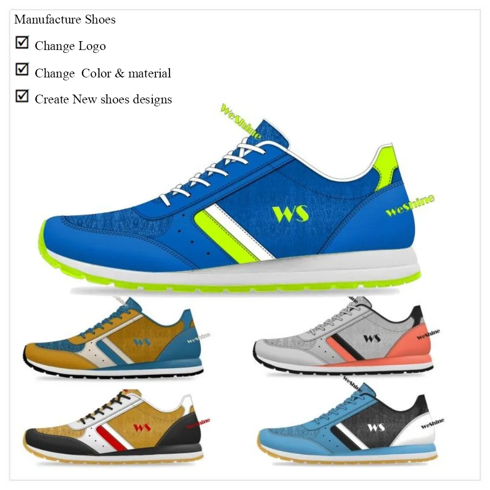 Custom wholesale light breathable casual sneakers shoes air cushion sole mesh instep design running sports shoe for men 2024