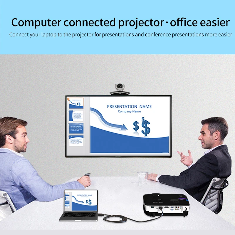  Drop Shipping 5 Meter USB 3.0 to VGA Cable Male for Multi WIndow Operation Systems