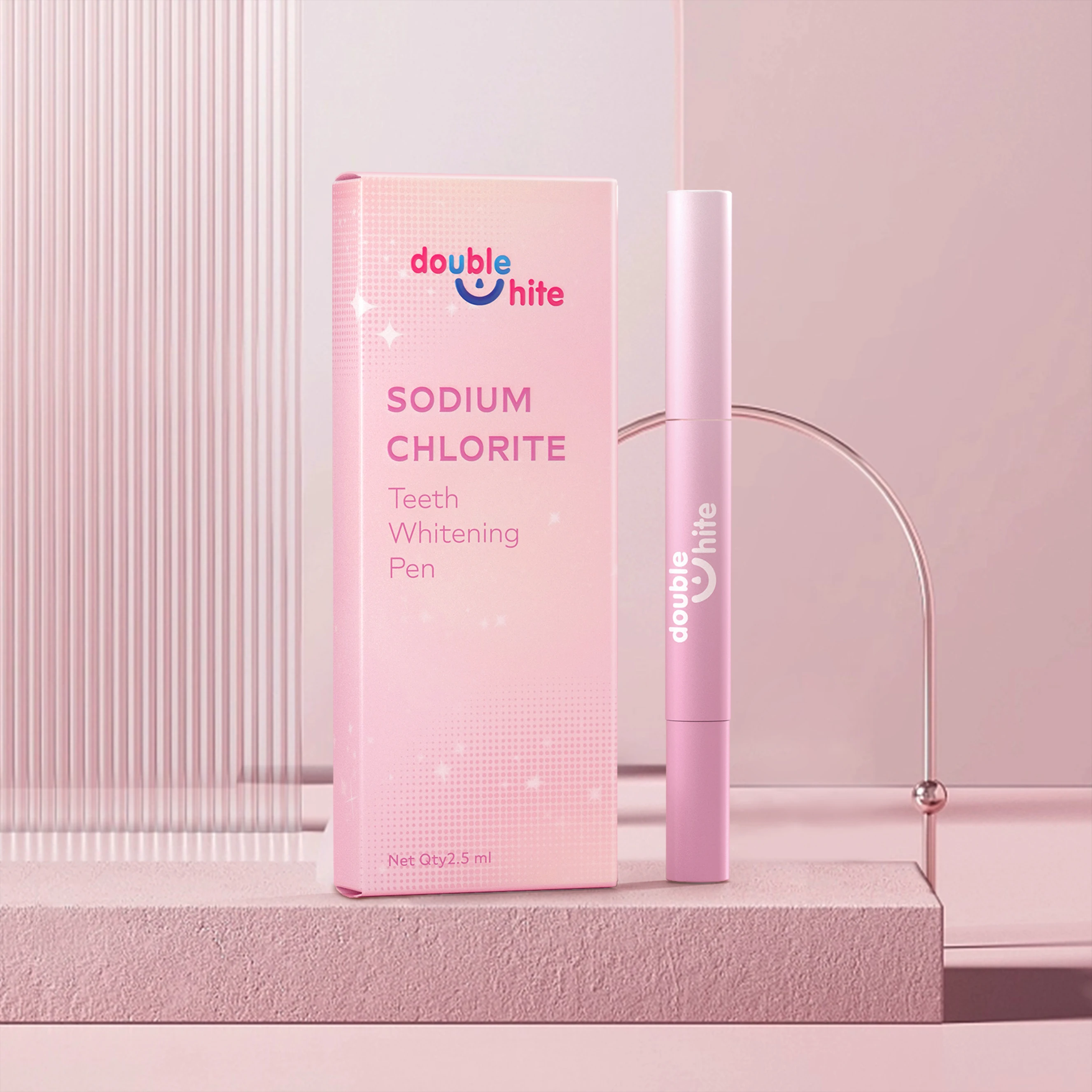 Double White Free Shipping Sample Instant Non Peroxide Teeth Whitening Gel Pen Customized