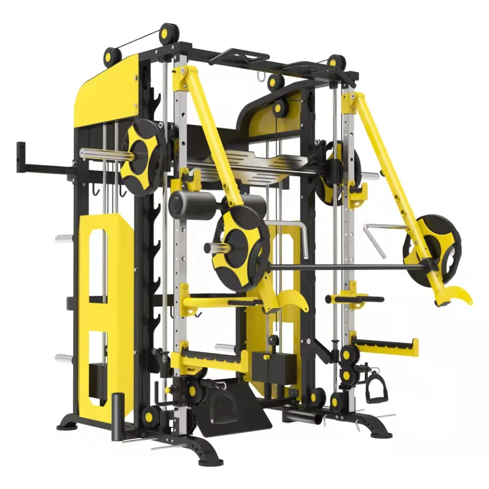 Functional trainer sale smith machine multi-function all in one home fitness gym equipment and machines