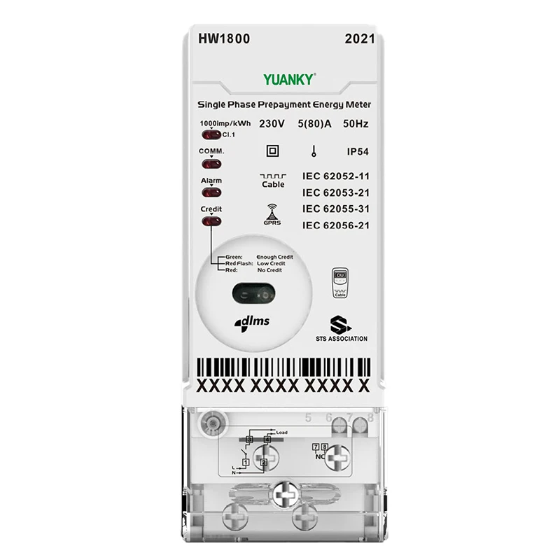110-120V 220-240V Smart Prepaid Electric Electricity Single Phase Prepaid Electric Meter Card