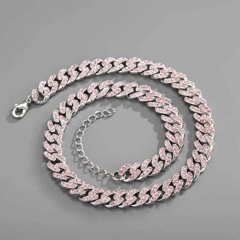 Fashion Diamond Miami Cuban, Prong Link Cuban Choker Iced Chain for Men/