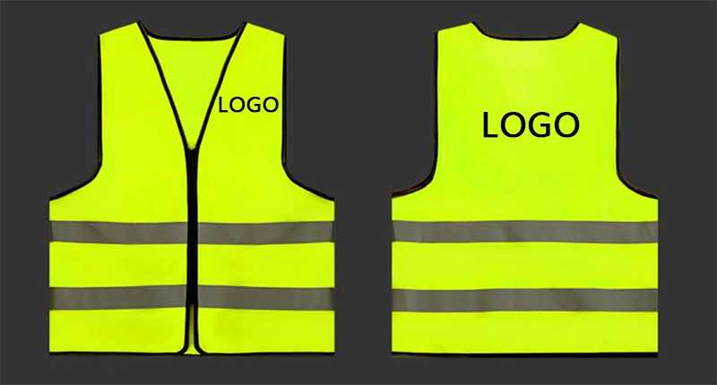 Custom Wholesale Construction Safty Jackets Mesh Reflective safety vest with logo Safety Vest With Logo