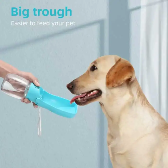 Food Grade Free Leak Proof Portable Pet Dog Water Bottle Cat Travel Cup Dispenser for Pets Outdoor Walking With Food Container