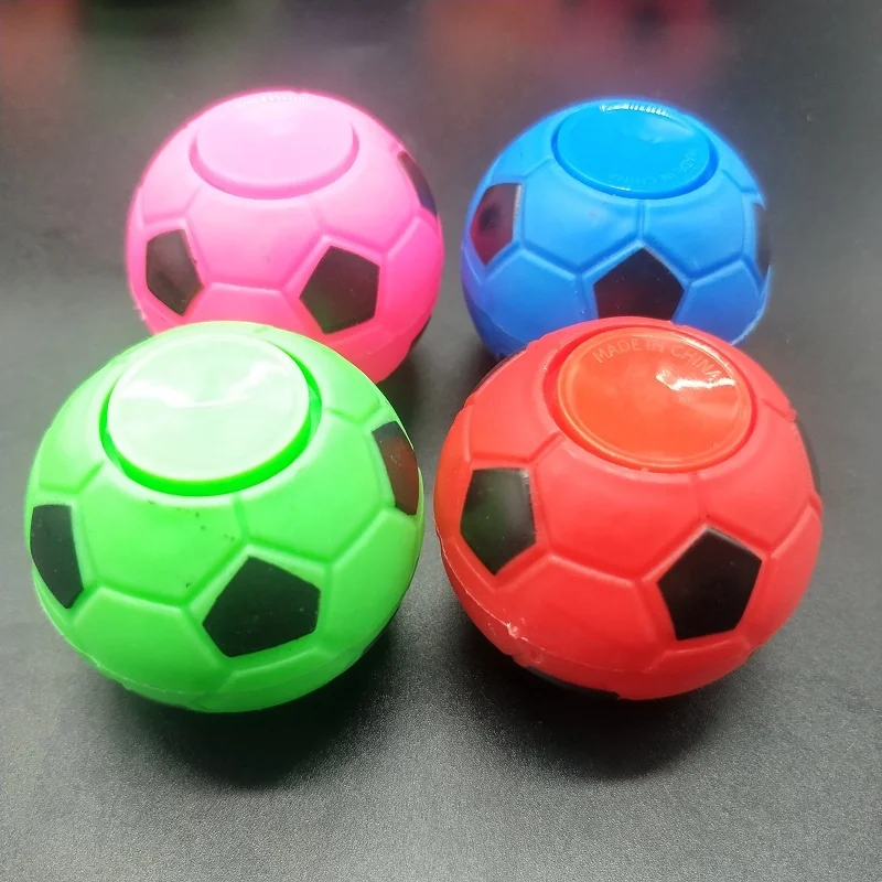 New style Plastic Fidget Toy Football Soccer Finger Hand Spinner Promotional Gift For Kids Relief Small Toy For Vending  capsule