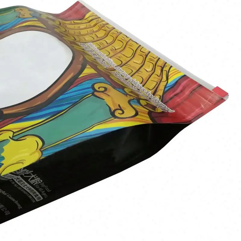 Color print design PE PET aluminum dog feed bag for pet food animals packing