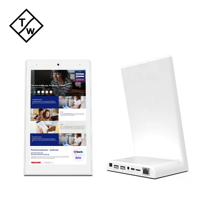 Desktop Android 6.0 Tablet 8 inch LCD Panel AIO for Advertising