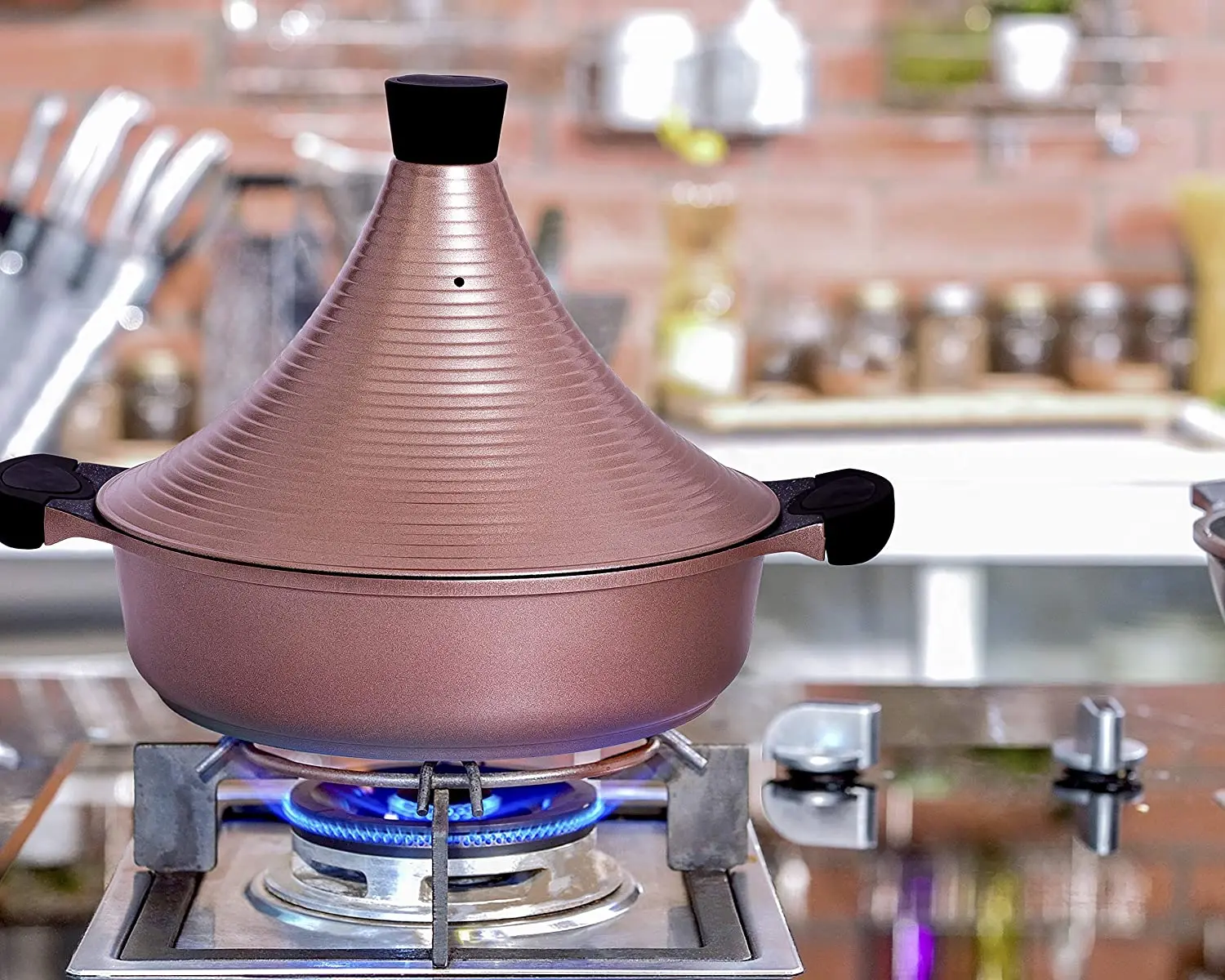  28 cm die cast aluminum moroccan tagine non stick pot cookware