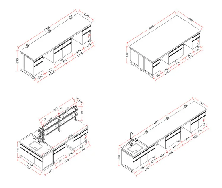 Modular Lab Working Bench 10FT Workbench Used Flexible Labs Can Customized and Specifically Designed