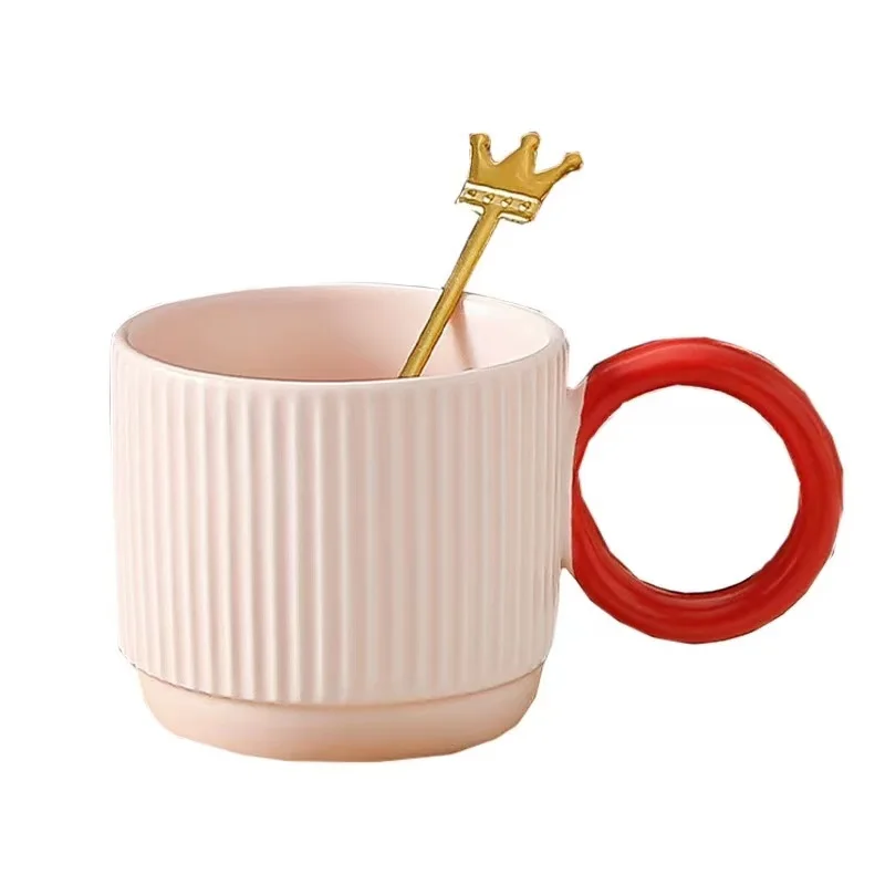 Hot Sale Retro Ceramic Tea Cup Pottery Cup with Handle Japanese Style Coffee Mug