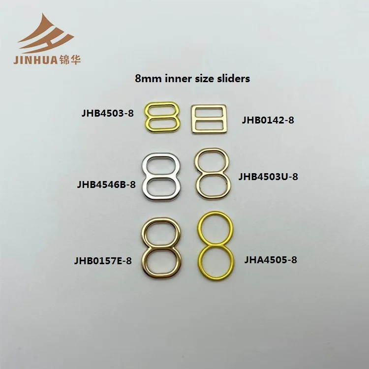 Swimwear Bikini 8mm Sliders Clasps Metal Bra Buckles Front Closure