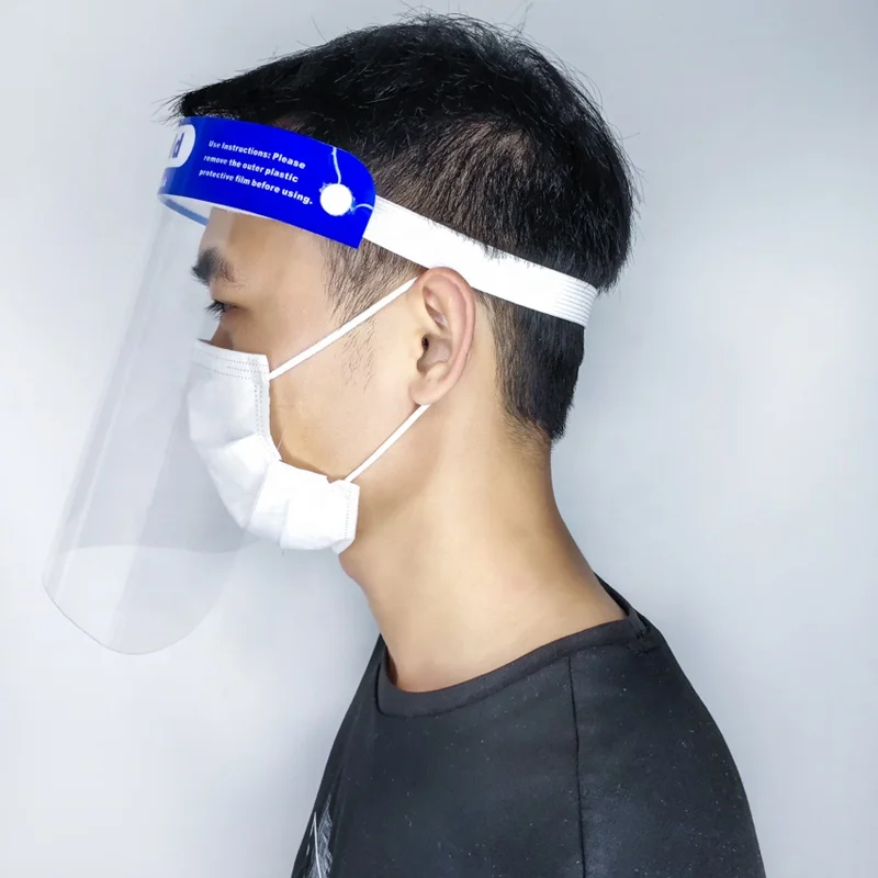 
In stock transparent disposable PET full face shield 