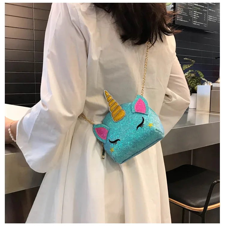 2025 Latest Colorful Rainbow Kids Girl Fashion Cross Body Handbags Toddler Girl Purses