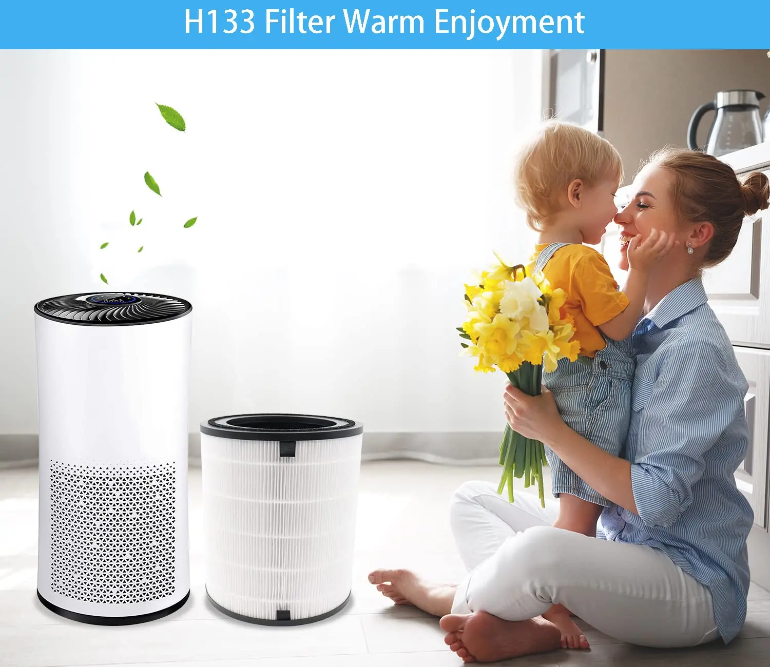 LEVOIT LV-H133 воздухоочиститель 3-в-1 True HEPA и набор фильтров с активированным углем Замена для очистителей воздуха