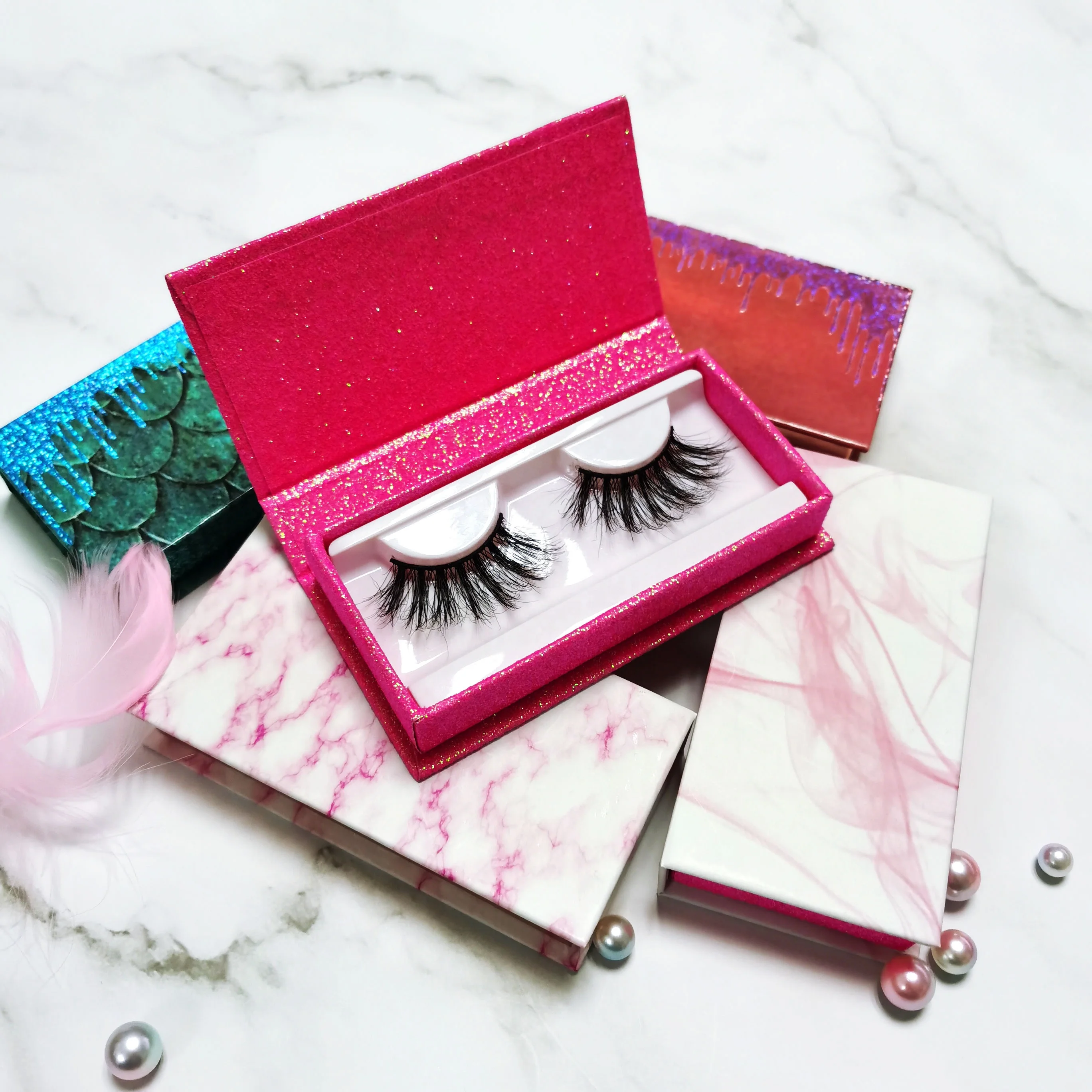 Brand new customized LOGO LOGO wholesale sales packaging box eye enhancing full strip lashes
