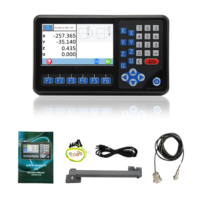 Magnetic linear glass scale encoder with 2 axis  for lathe milling machine Ditron DRO 3 axis digital readouts