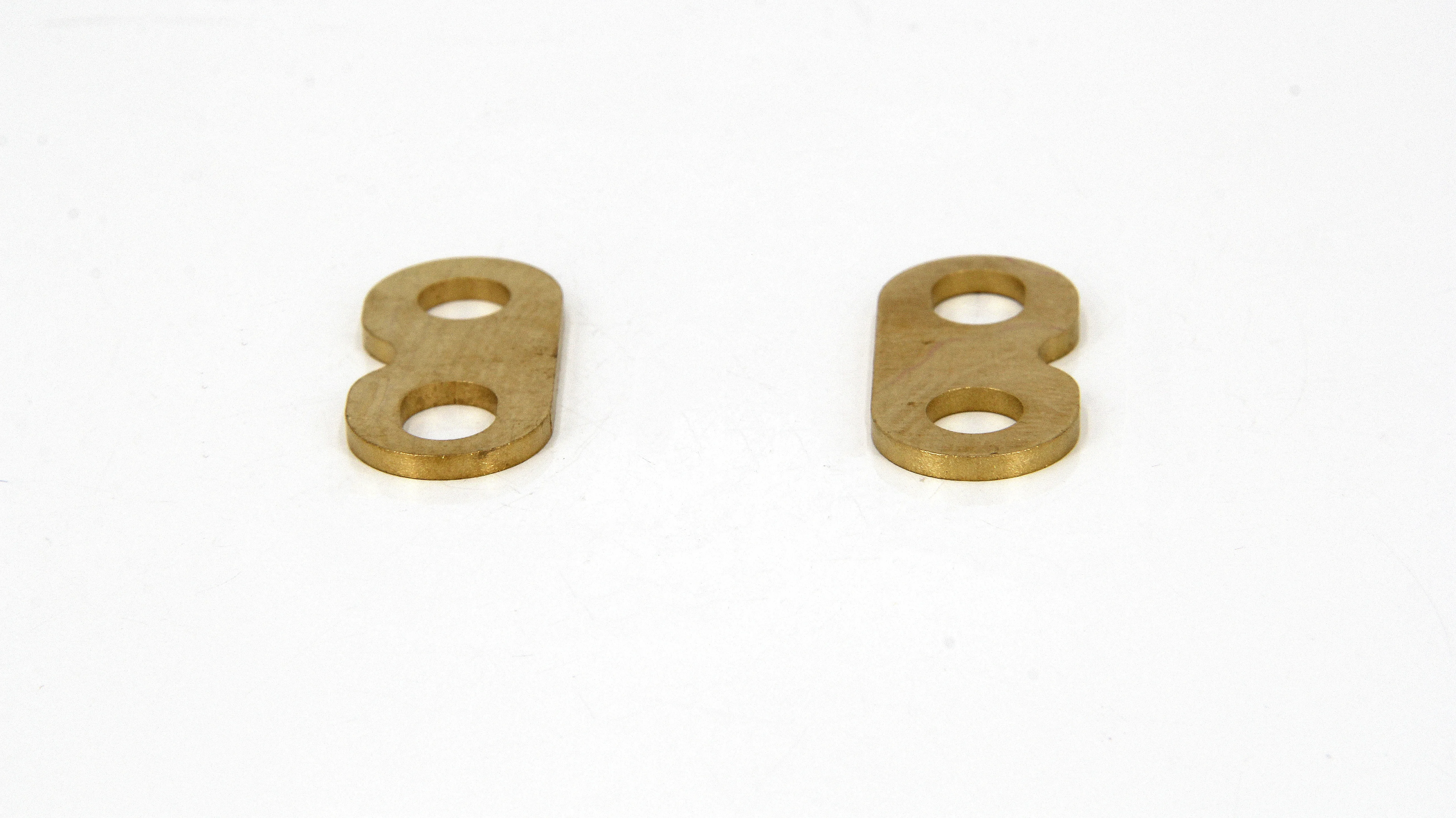 Custom made stainless steel two holes oval washers