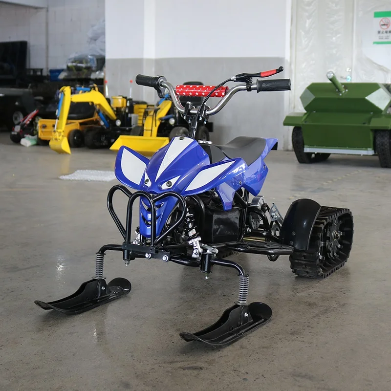 Playground Equipment Children Electric Snow Bike Sledge Snowmobile With Brakes Sledge Skating Scooter