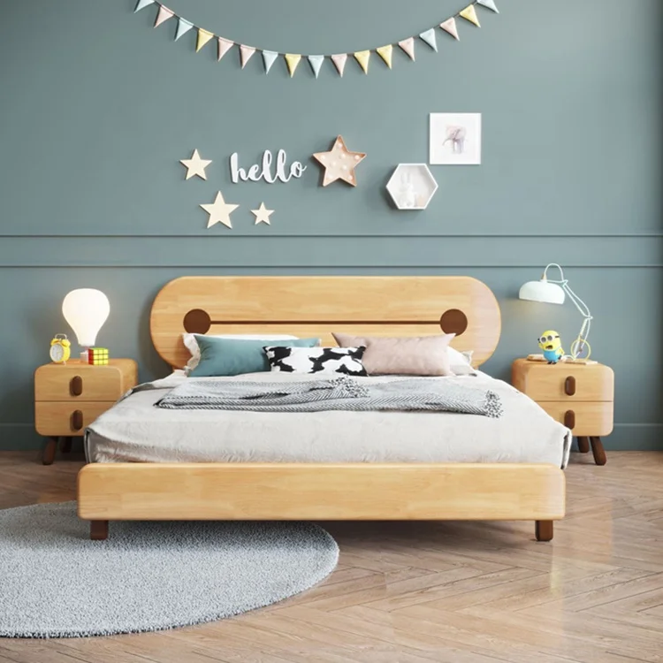 Wooden American Style  children bed modern pink princess  Bedroom Furniture  bed double Girls  kids bunk beds