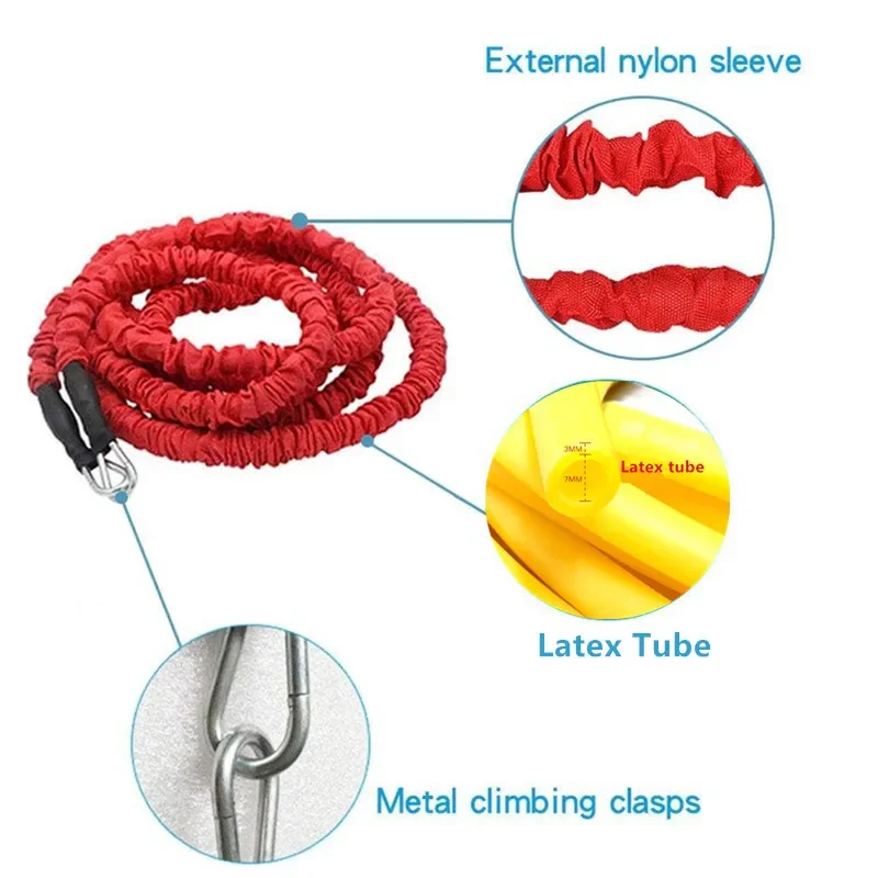 2/3M 50/80LB Resistance Training Rope Explosive Force Bounce Physical Training Pull Ropes